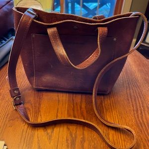 medium leather tote